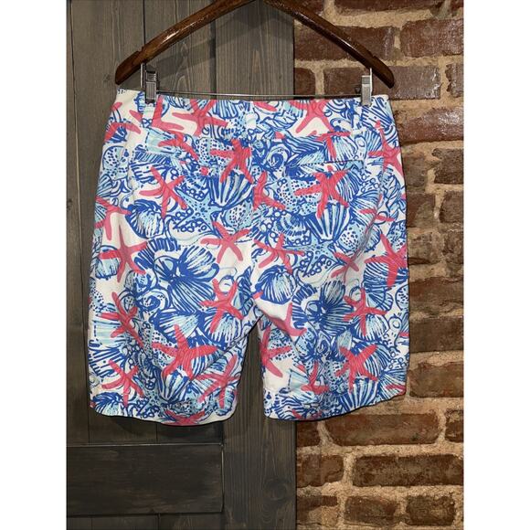 NEW Lilly Pulitzer CHIPPER SHORT Bermuda Resort White She She Shells Pink Sz 10 - Picture 7 of 14
